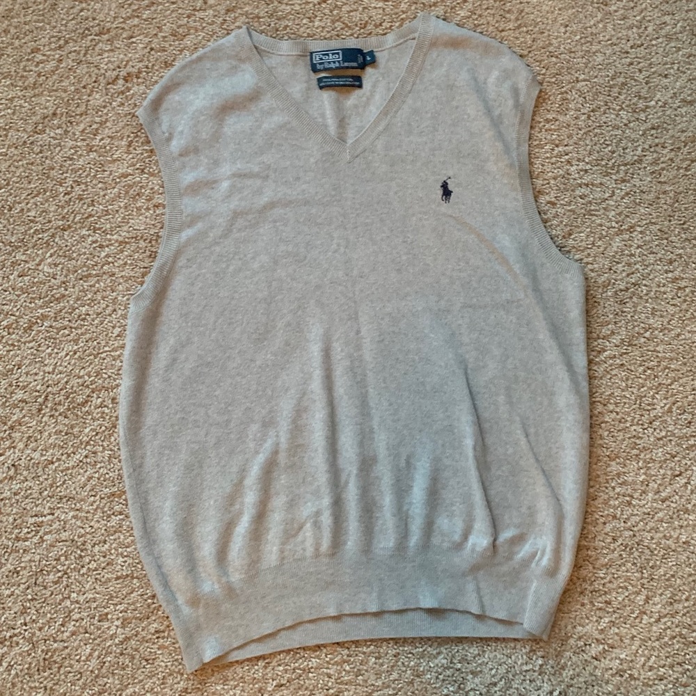 Gray Polo Sweater Vest